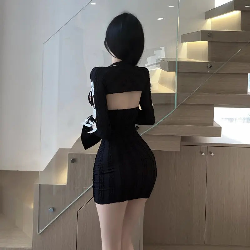 Deep V-Neck Bodycon - Glam Intimates